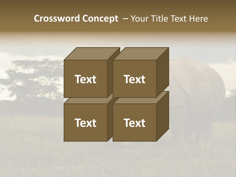 Horn Simum Pachyderm PowerPoint Template