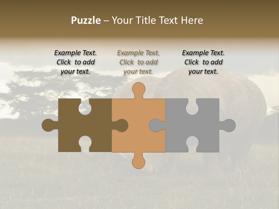 Horn Simum Pachyderm PowerPoint Template