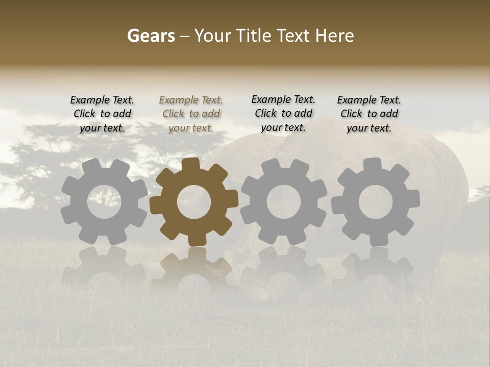 Horn Simum Pachyderm PowerPoint Template