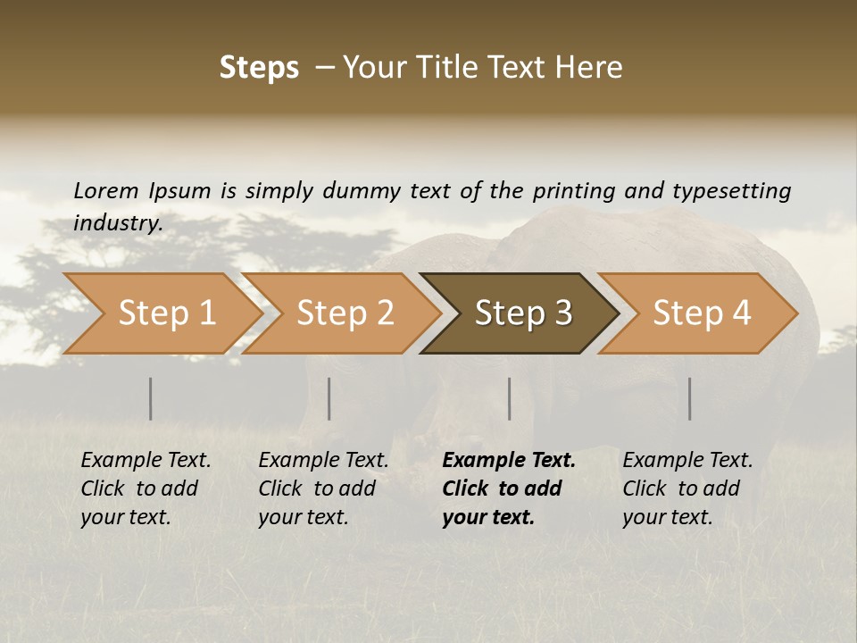 Horn Simum Pachyderm PowerPoint Template