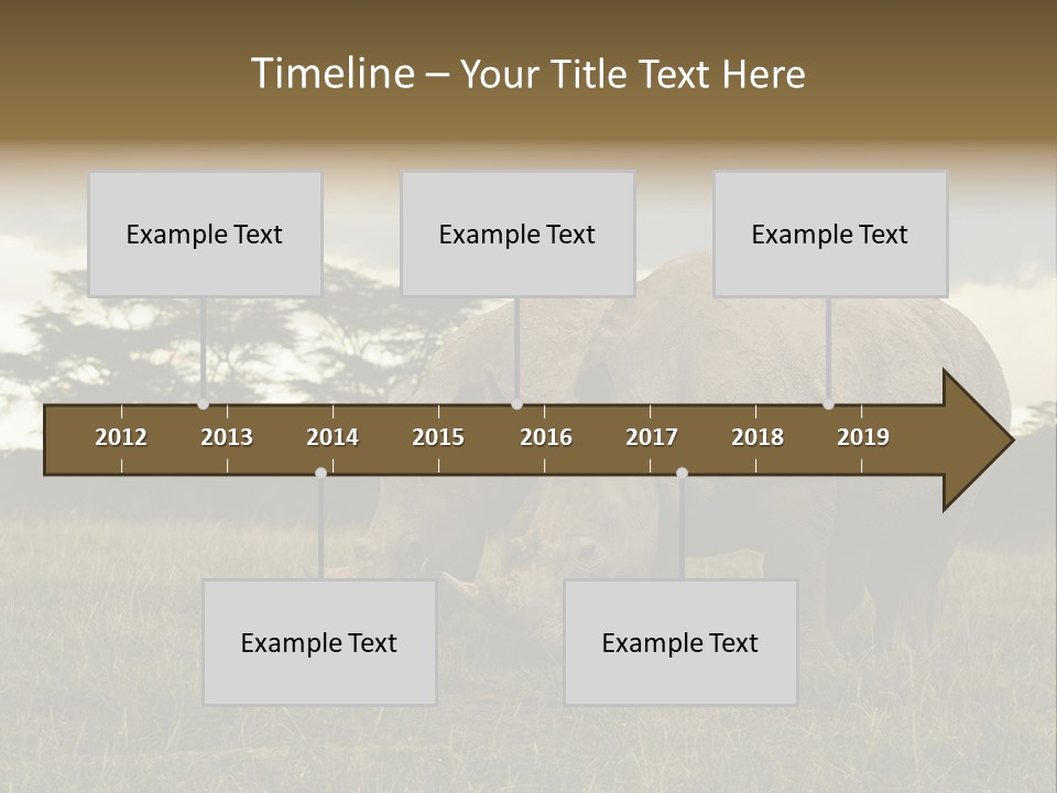 Horn Simum Pachyderm PowerPoint Template