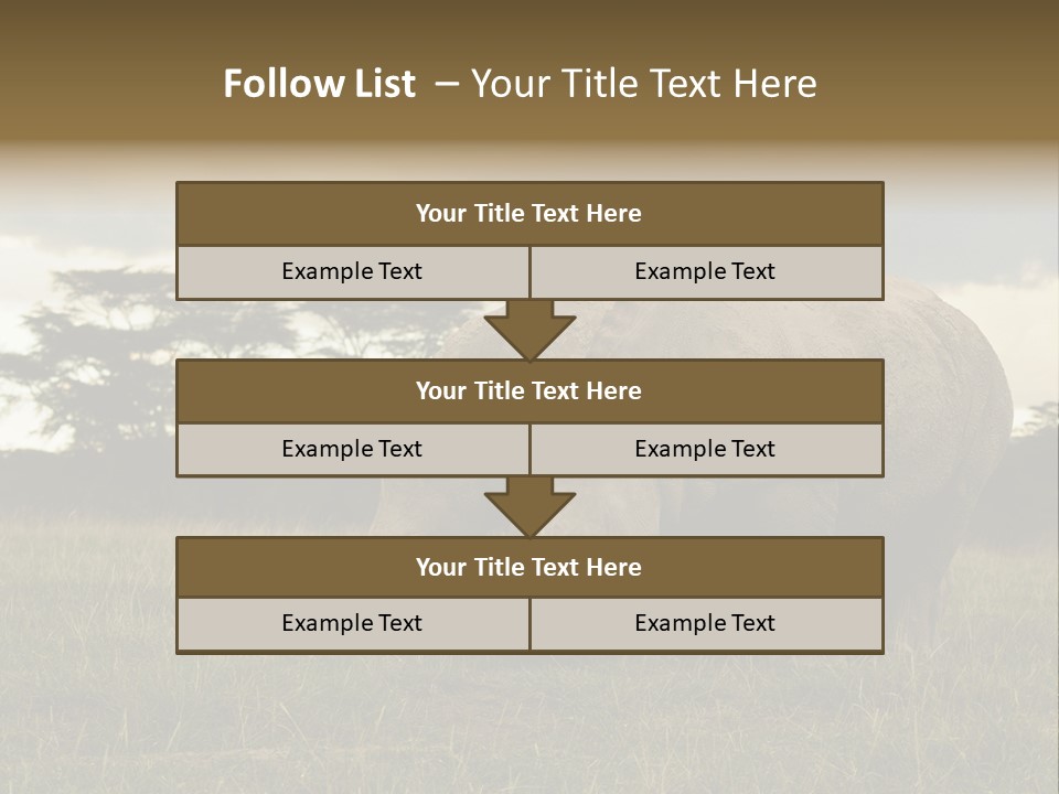 Horn Simum Pachyderm PowerPoint Template