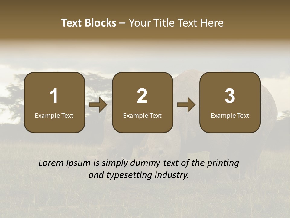 Horn Simum Pachyderm PowerPoint Template