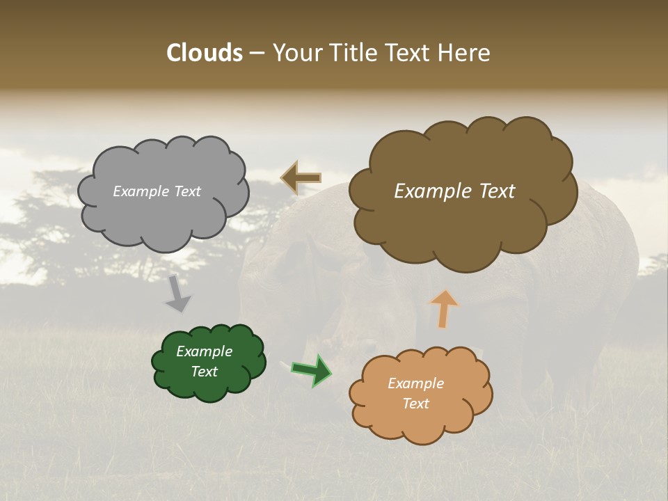 Horn Simum Pachyderm PowerPoint Template