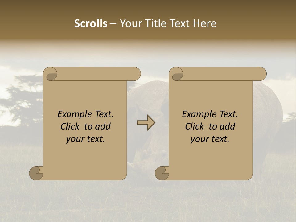 Horn Simum Pachyderm PowerPoint Template