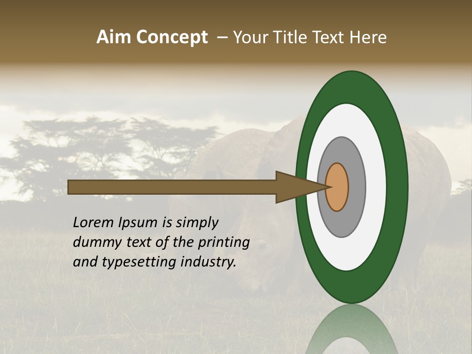 Horn Simum Pachyderm PowerPoint Template