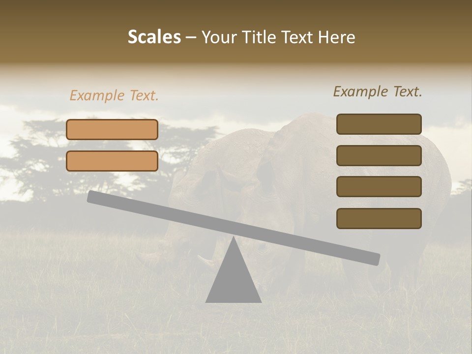 Horn Simum Pachyderm PowerPoint Template