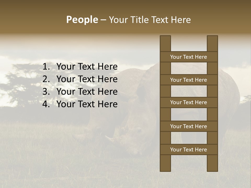 Horn Simum Pachyderm PowerPoint Template