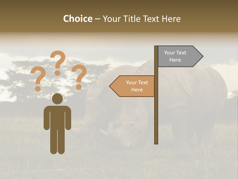 Horn Simum Pachyderm PowerPoint Template