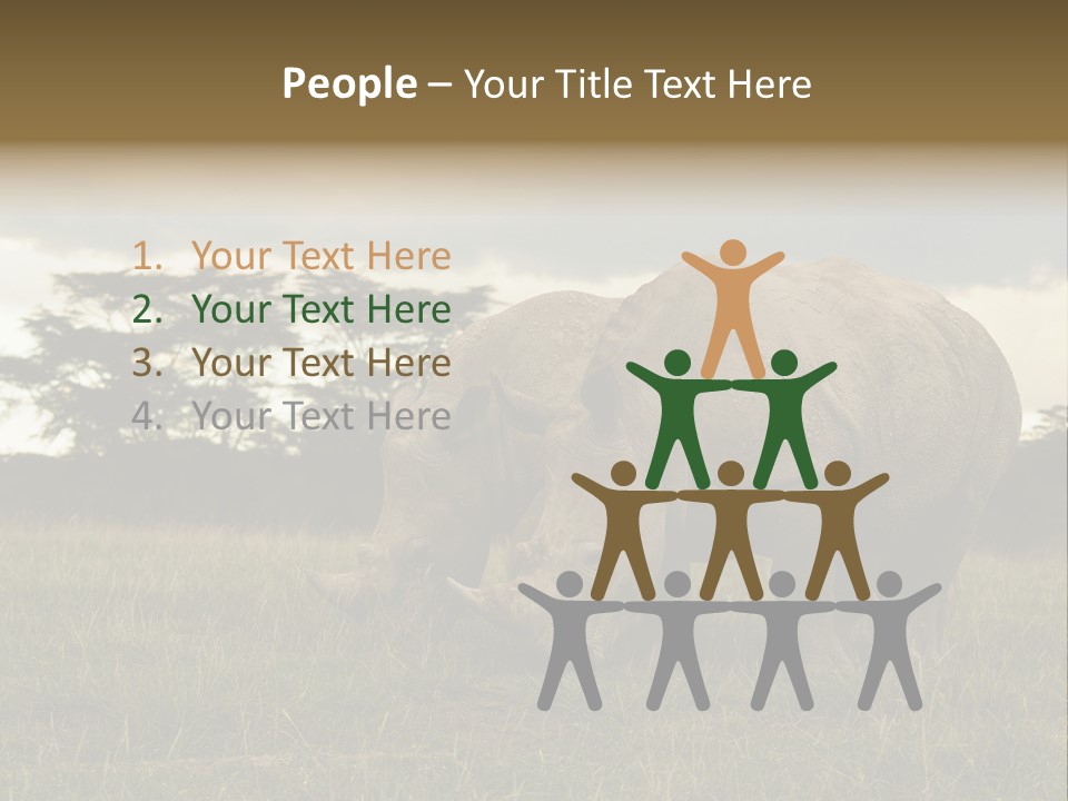 Horn Simum Pachyderm PowerPoint Template