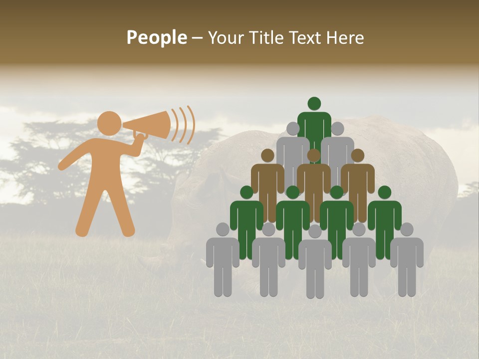 Horn Simum Pachyderm PowerPoint Template