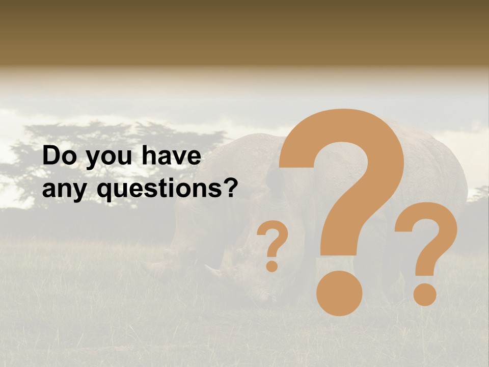 Horn Simum Pachyderm PowerPoint Template