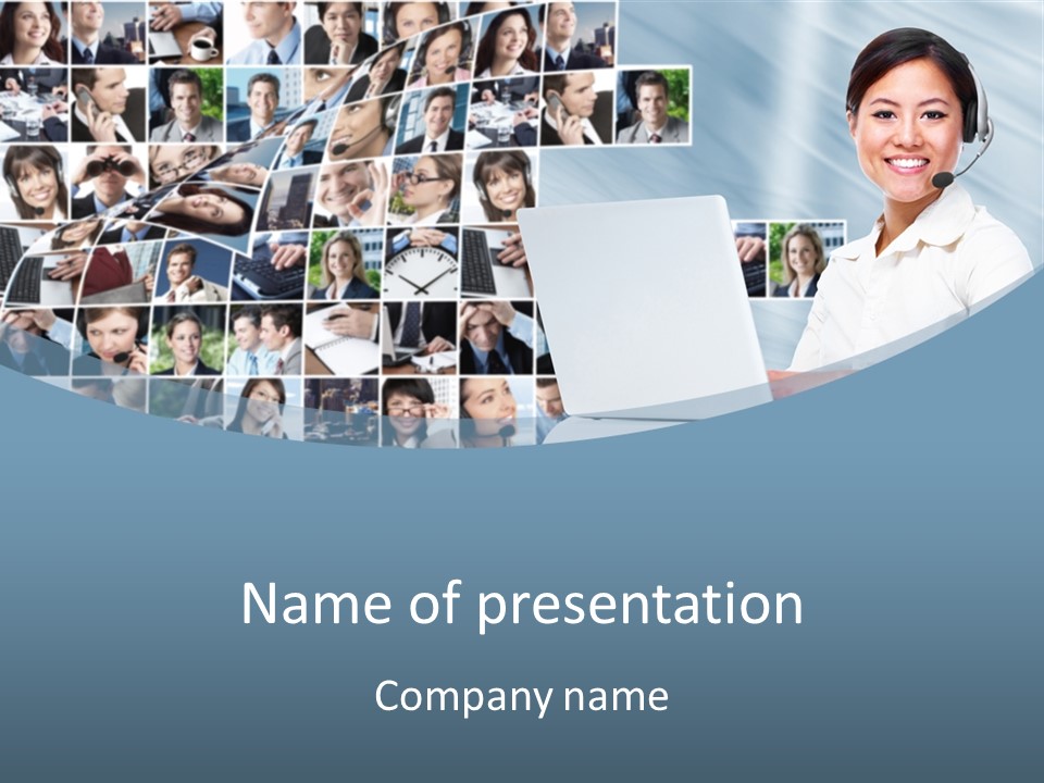 Technology Man Consultant PowerPoint Template