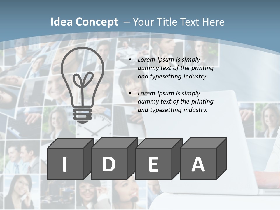 Technology Man Consultant PowerPoint Template