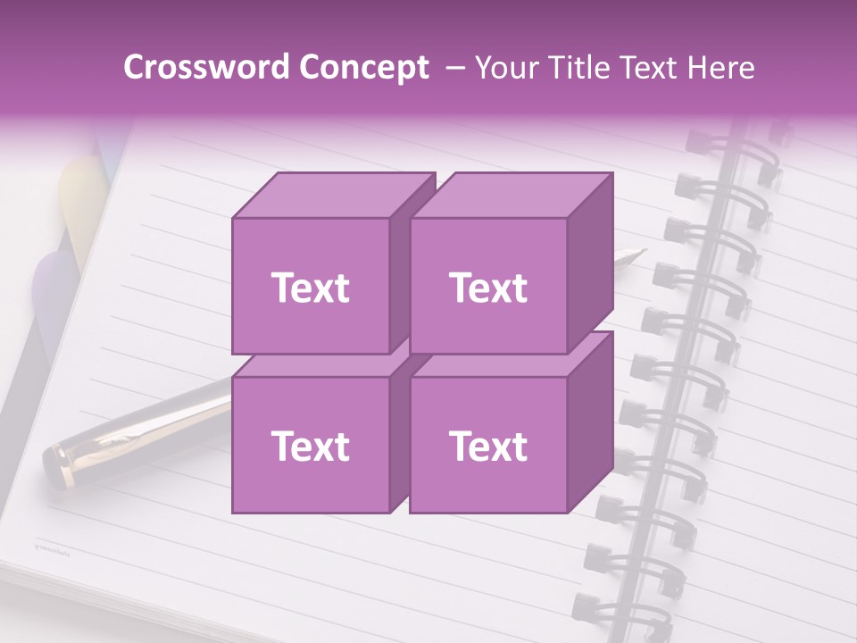 Spiral Fountain Pen Tool PowerPoint Template