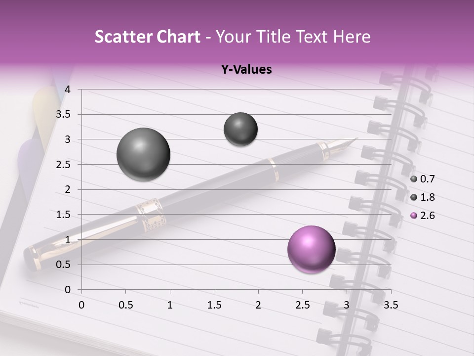 Spiral Fountain Pen Tool PowerPoint Template