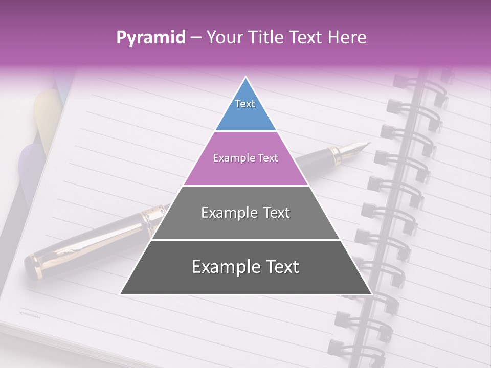 Spiral Fountain Pen Tool PowerPoint Template