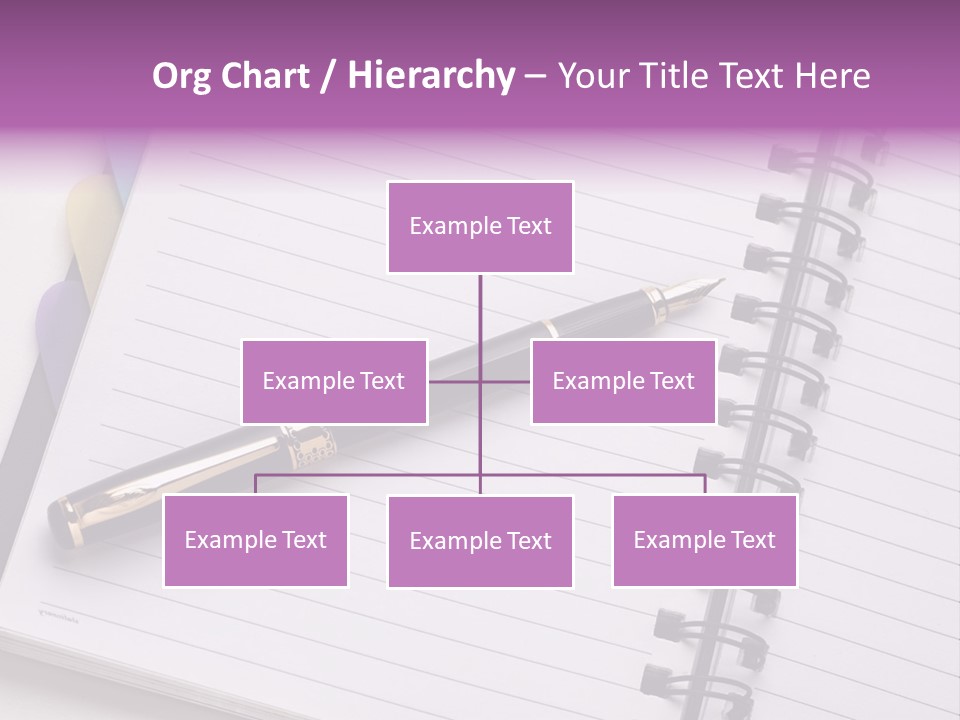 Spiral Fountain Pen Tool PowerPoint Template