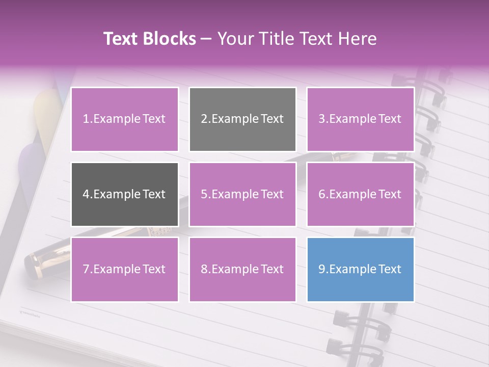Spiral Fountain Pen Tool PowerPoint Template