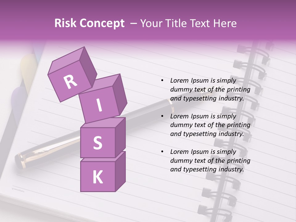 Spiral Fountain Pen Tool PowerPoint Template