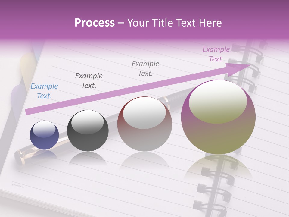 Spiral Fountain Pen Tool PowerPoint Template
