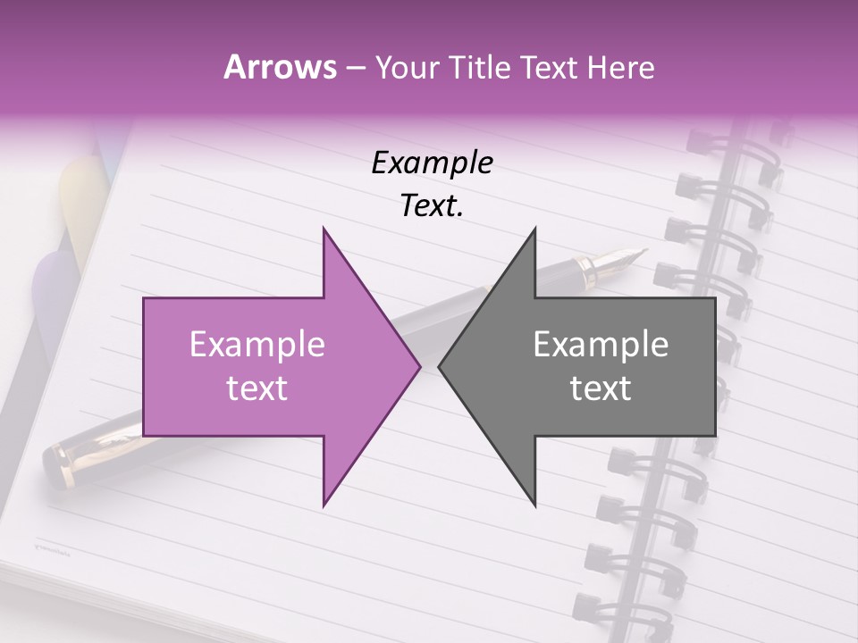 Spiral Fountain Pen Tool PowerPoint Template