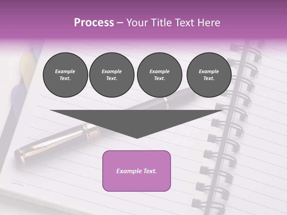 Spiral Fountain Pen Tool PowerPoint Template
