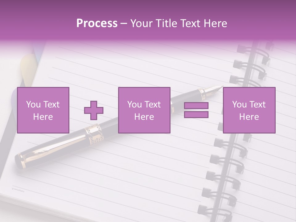 Spiral Fountain Pen Tool PowerPoint Template