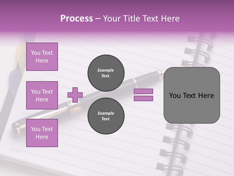 Spiral Fountain Pen Tool PowerPoint Template