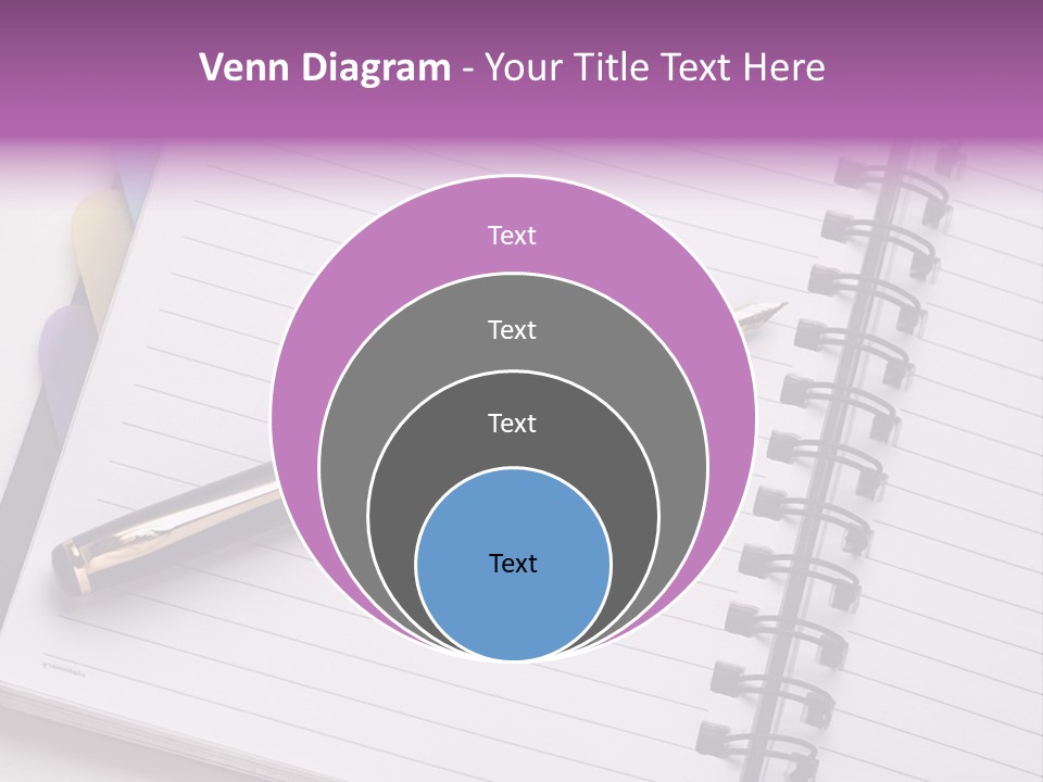 Spiral Fountain Pen Tool PowerPoint Template