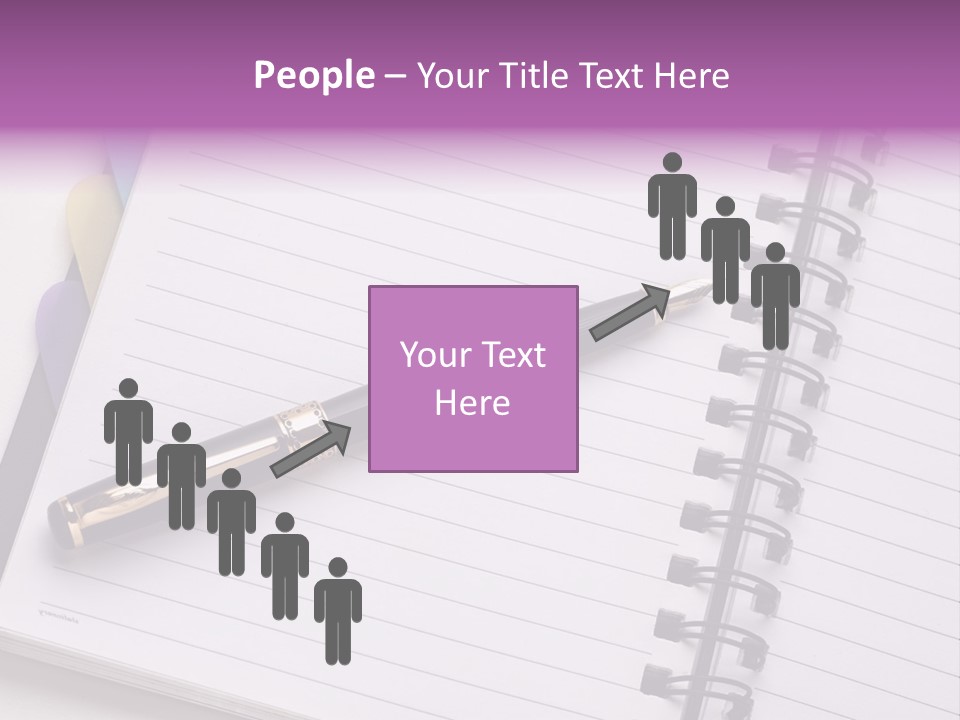 Spiral Fountain Pen Tool PowerPoint Template