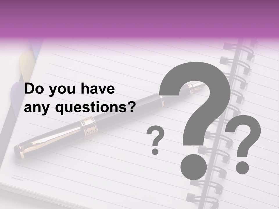 Spiral Fountain Pen Tool PowerPoint Template