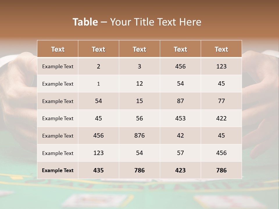 A Man In A Suit Is Playing Poker PowerPoint Template