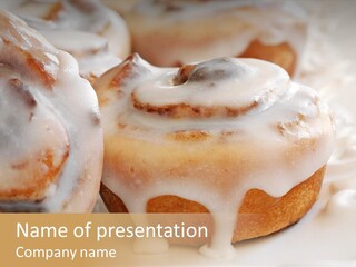Baked Pastries Glazed PowerPoint Template