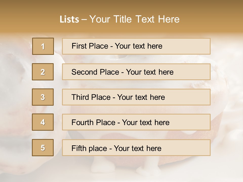 Baked Pastries Glazed PowerPoint Template