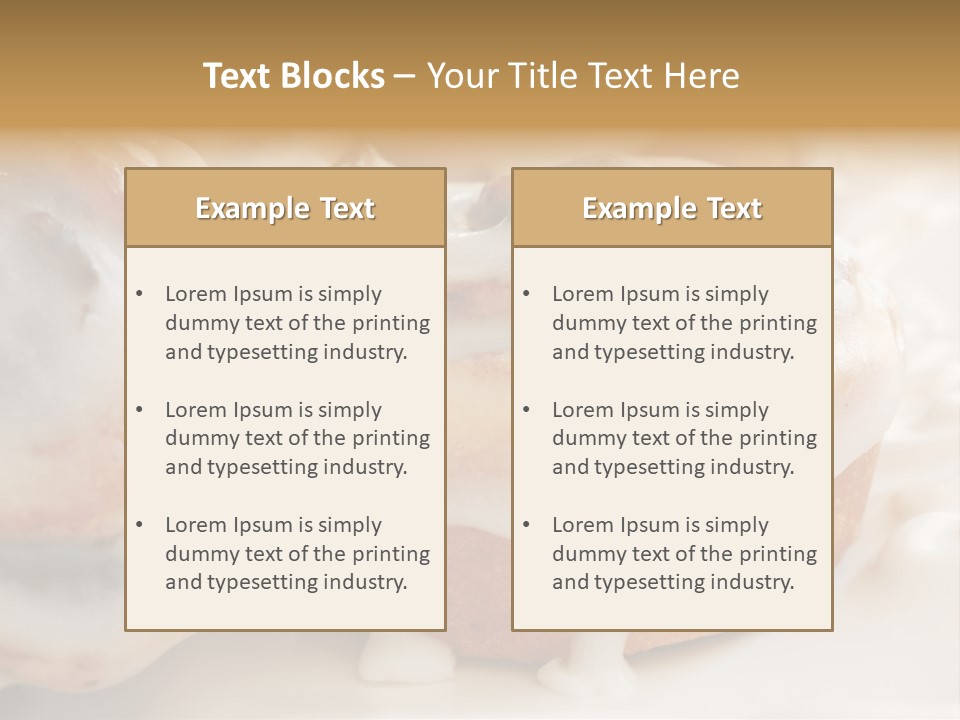Baked Pastries Glazed PowerPoint Template