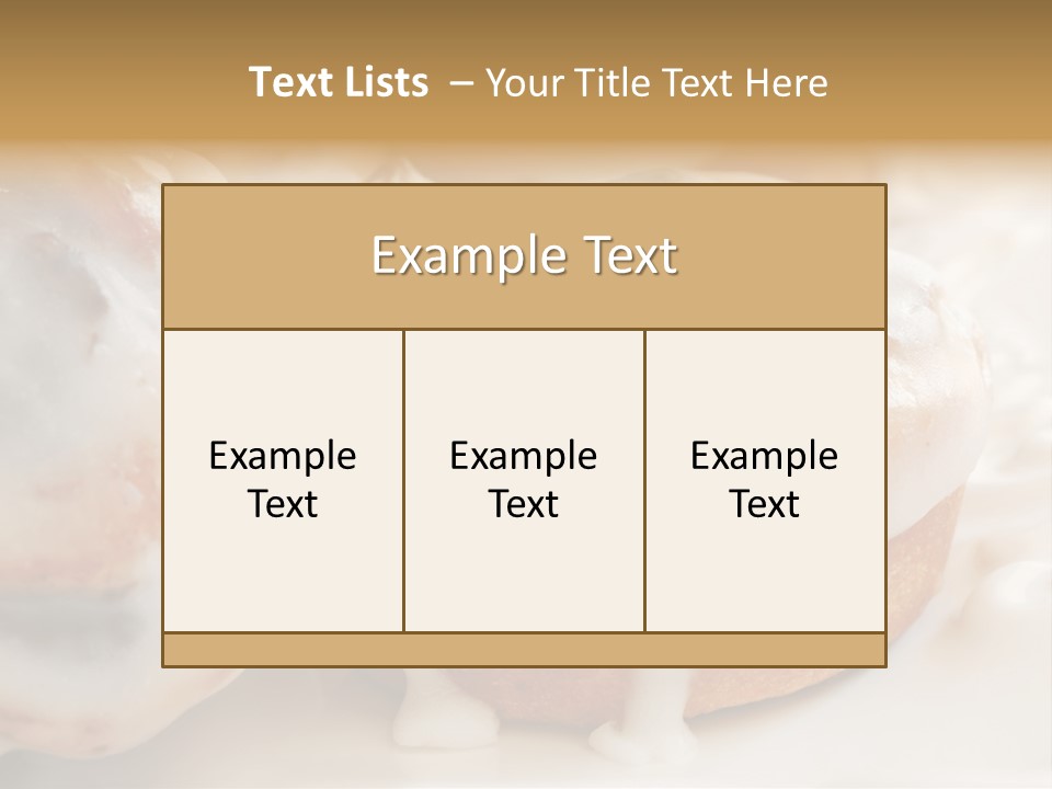 Baked Pastries Glazed PowerPoint Template
