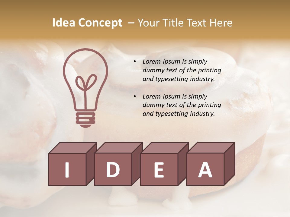 Baked Pastries Glazed PowerPoint Template