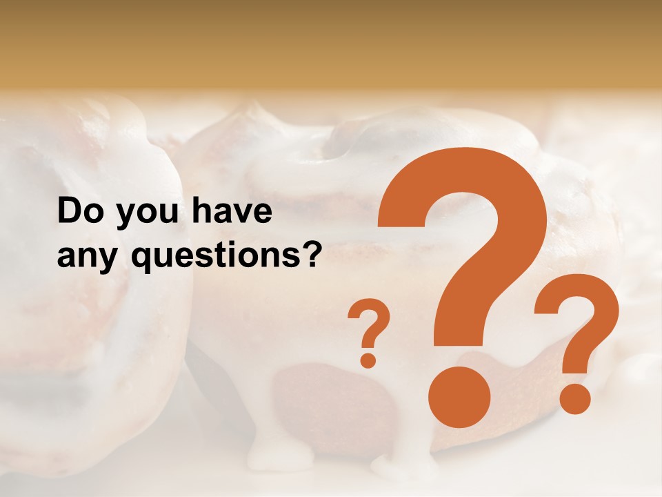 Baked Pastries Glazed PowerPoint Template