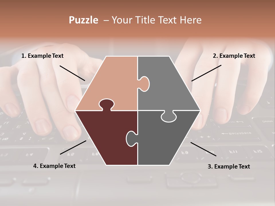 Company Color Hand PowerPoint Template