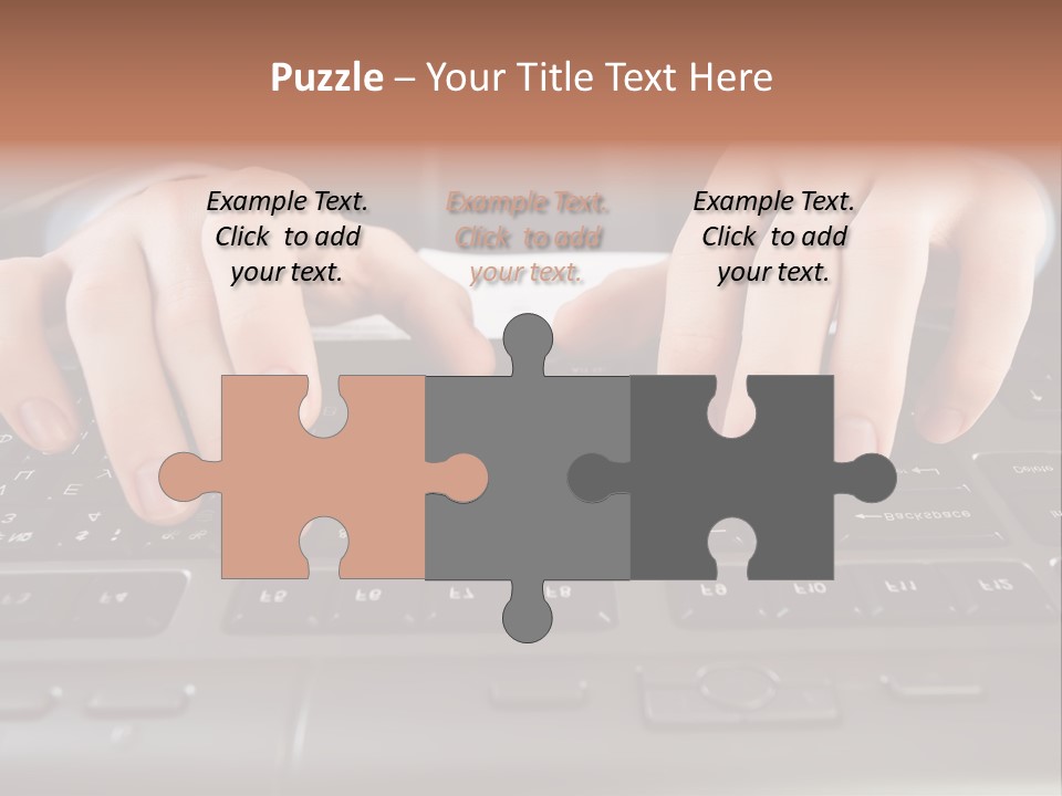 Company Color Hand PowerPoint Template