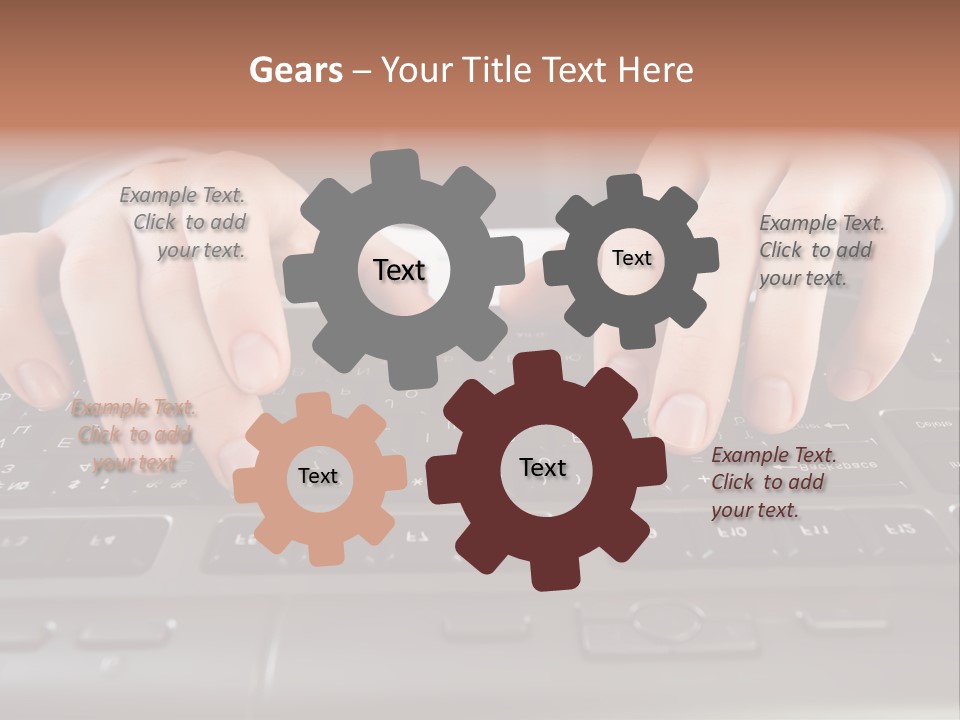 Company Color Hand PowerPoint Template