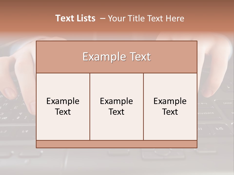 Company Color Hand PowerPoint Template