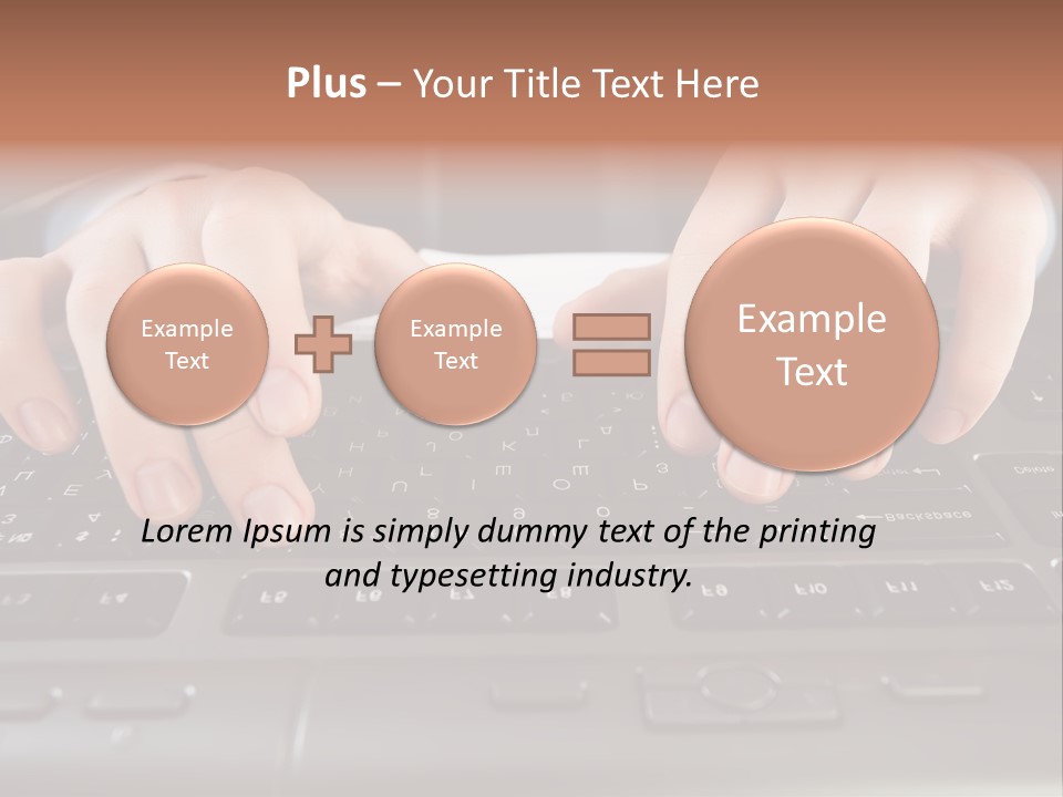 Company Color Hand PowerPoint Template