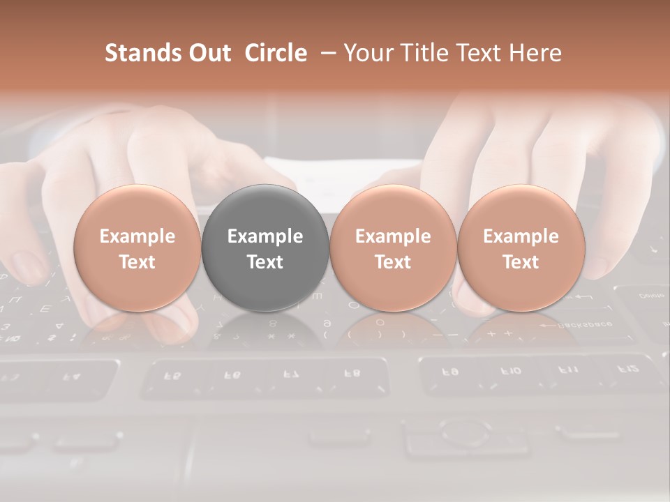 Company Color Hand PowerPoint Template