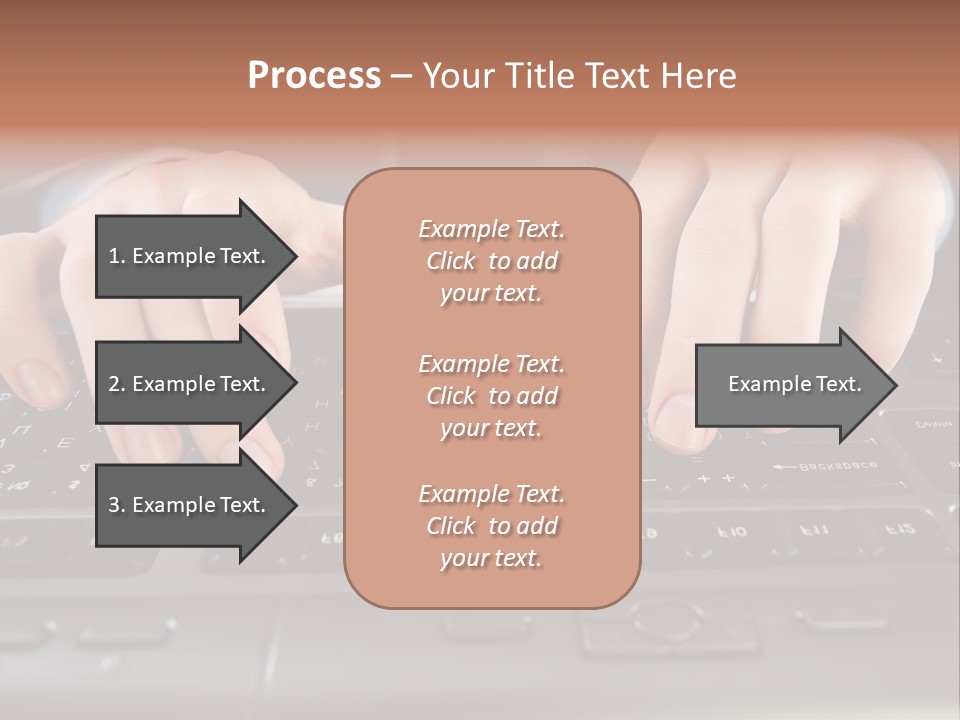 Company Color Hand PowerPoint Template