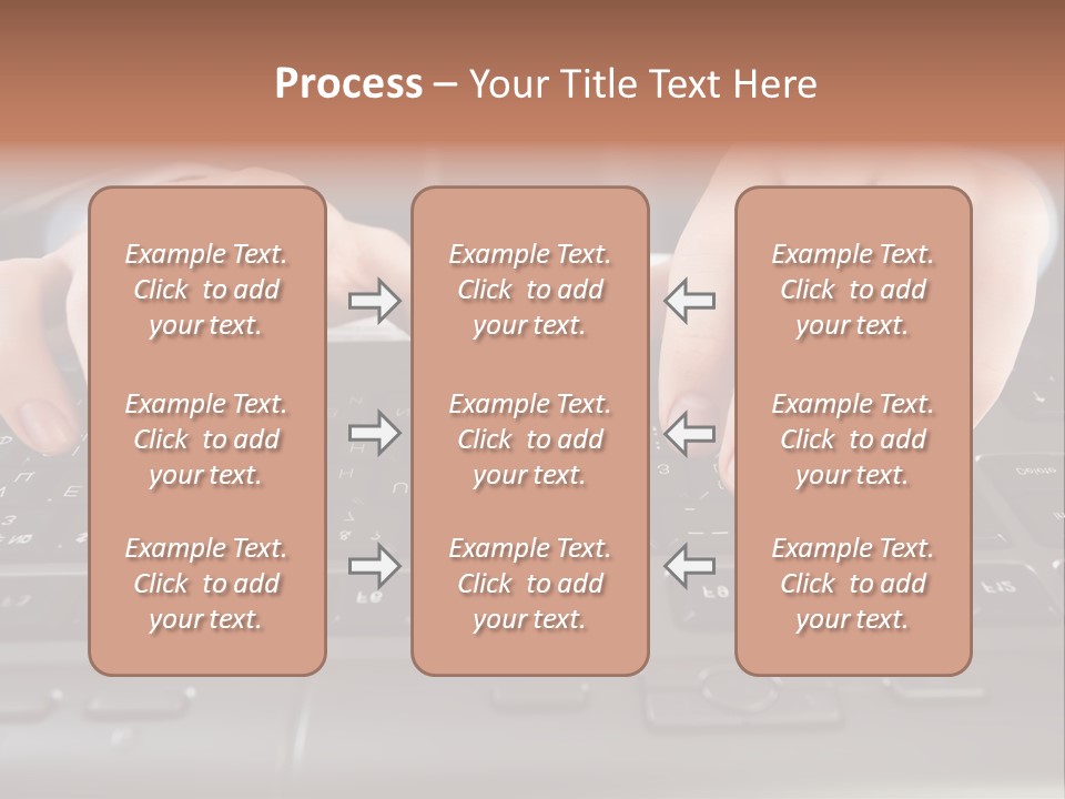 Company Color Hand PowerPoint Template