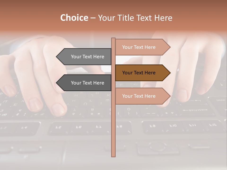 Company Color Hand PowerPoint Template