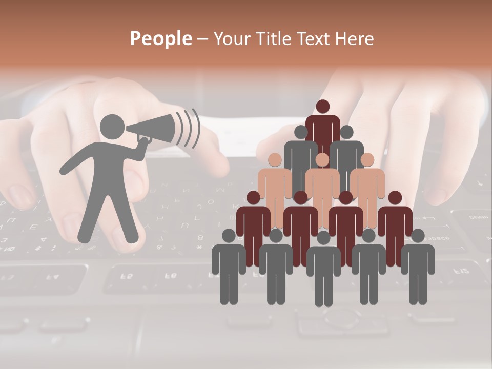 Company Color Hand PowerPoint Template