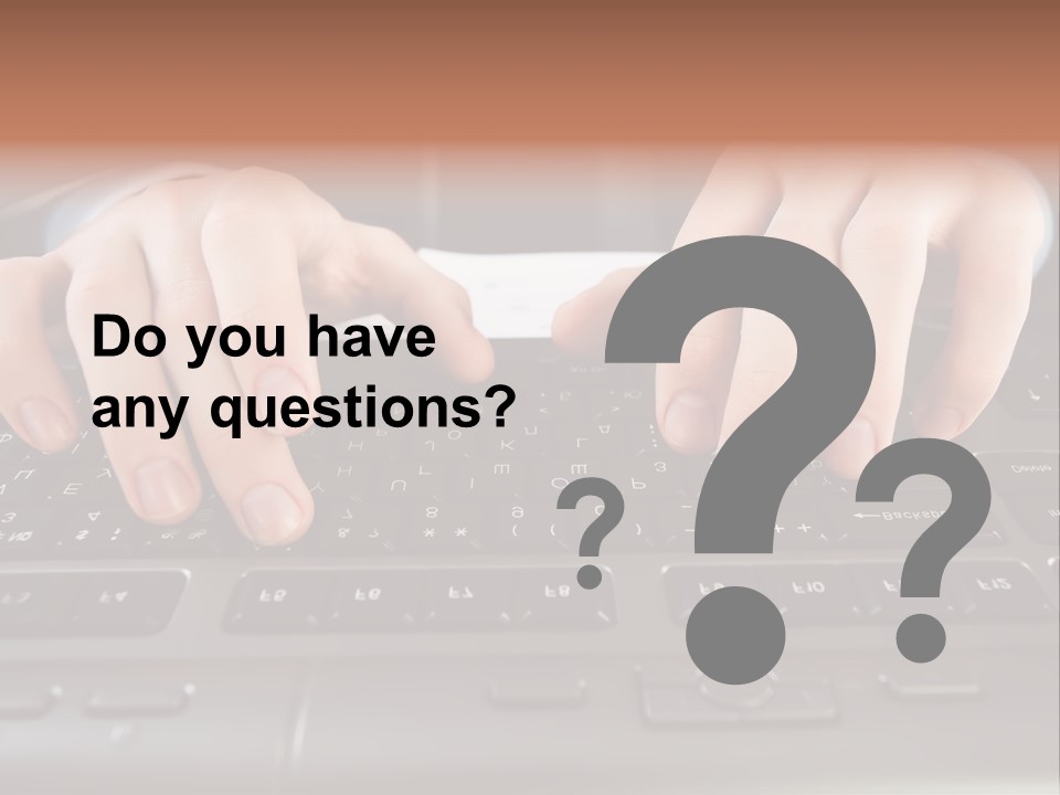 Company Color Hand PowerPoint Template